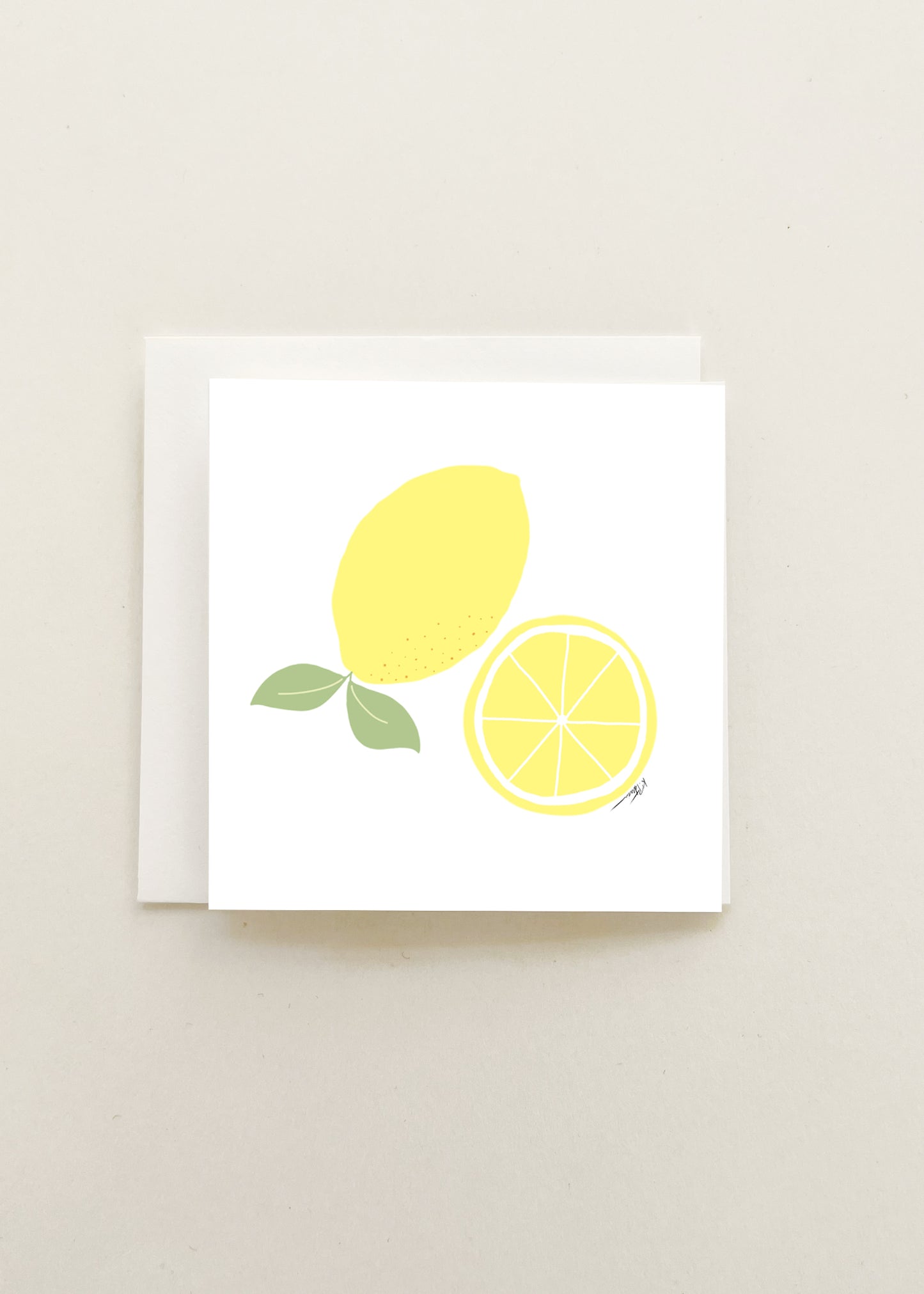 Lemons Enclosure Card