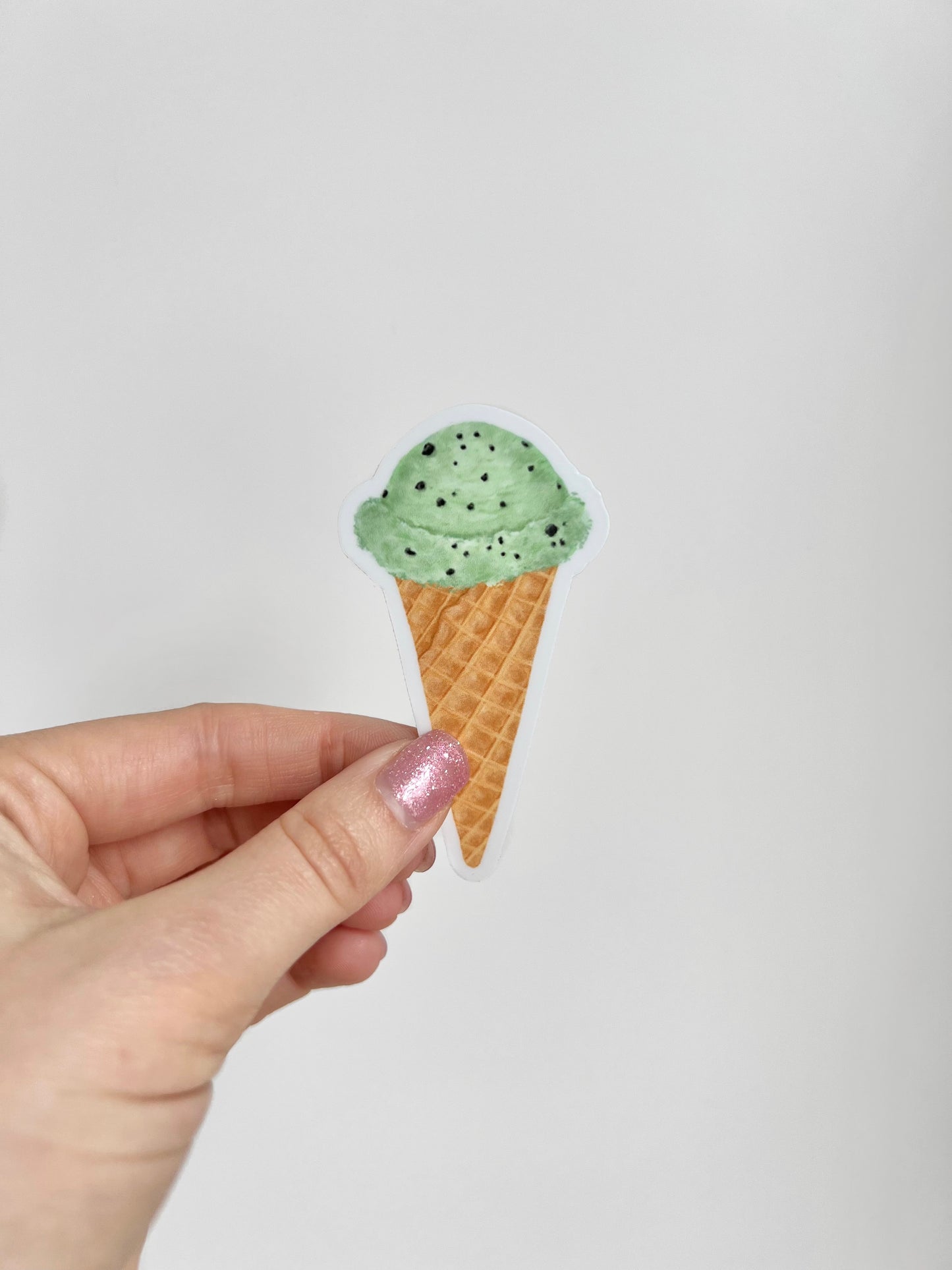 Mint Chip Ice Cream Cone